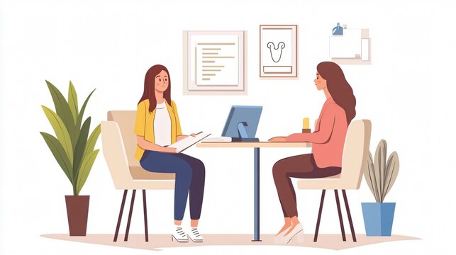 Professional Psychologist counselling Teenager in Office