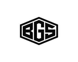 BGS logo design vector template. BGS