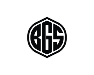 BGS logo design vector template. BGS