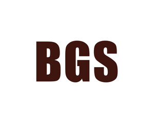 BGS logo design vector template. BGS