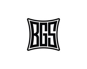 BGS logo design vector template. BGS