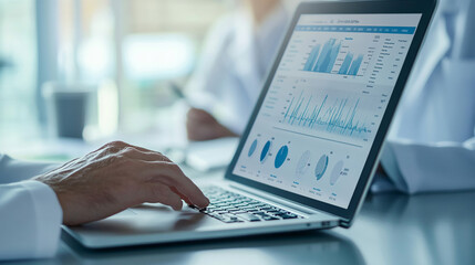 Data analytics tools help doctors analyze trends in patient outcomes and population health.