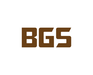 BGS logo design vector template. BGS