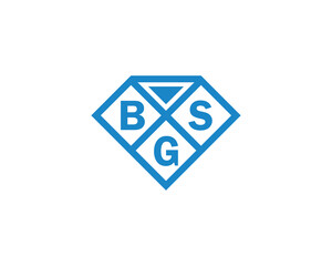 BGS logo design vector template. BGS
