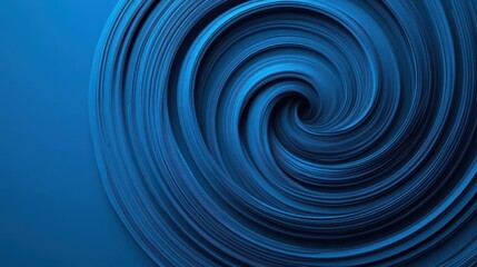 Abstract swirling air currents in blue, vector style, dynamic flow, minimalistic