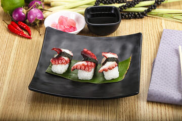 Japanese cuisine - sushi with octopus