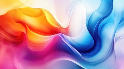 Obraz premium Vibrant colorful and flowing background with smooth gradients