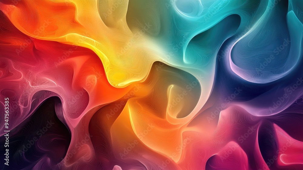 Poster web background design featuring abstract patterns and vibrant colors for creative projects and digit