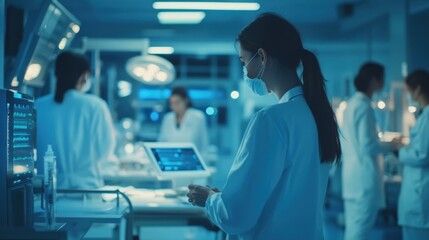 Medical Professionals in a Modern Hospital Setting