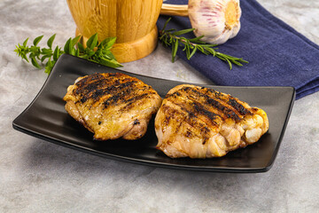 Two Tasty grilled chicken thighs