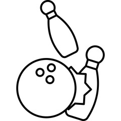 Bowling Ball and Pins