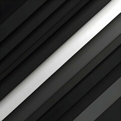 Obraz premium Black and white, modern flat design vector background; Simple geometric shapes, Generative AI Image.