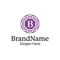 Modern elegant ornamental logo design template