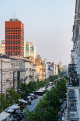 Ulica Piotrkowska, miasto Łódź, Polska © Tomasz Warszewski