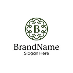 Modern elegant ornamental logo design template