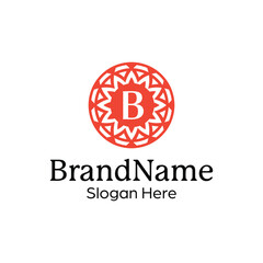 Modern elegant ornamental logo design template