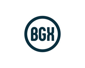 BGX logo design vector template. BGX