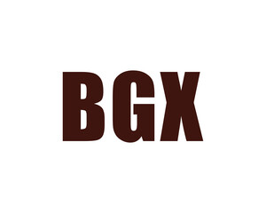 BGX logo design vector template. BGX