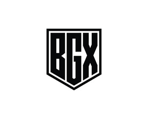 BGX logo design vector template. BGX