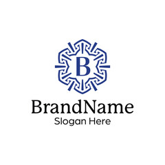 Modern elegant ornamental logo design template