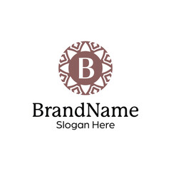 Modern elegant ornamental logo design template