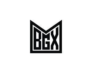 Fototapeta premium BGX logo design vector template. BGX