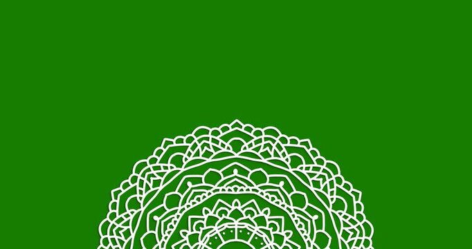 Mandala animation on the Green Screen alpha channel. Great for background on your video content. Transparent background, easy to put into any video