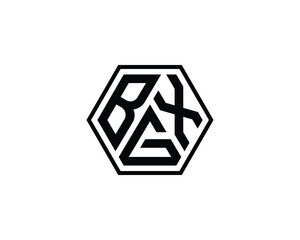 BGX logo design vector template. BGX