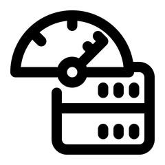 optimizer, query optimizer, optimization, key, database outline icon