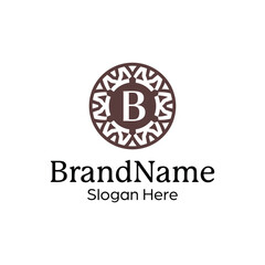 Modern elegant ornamental logo design template