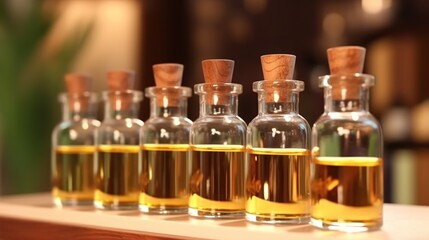 Bottles of Essential Oils