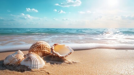 Obraz premium Summer Beach Sea Tourism Vacation Sun Sky Water Photo Design