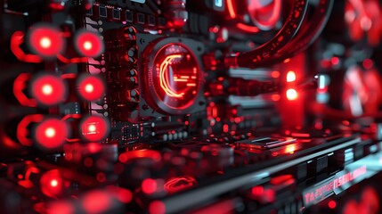 Close-up of a Computer's Motherboard