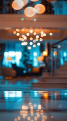 Blurred hotel background