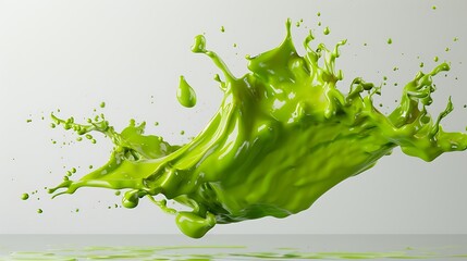 Abstract Green Splash