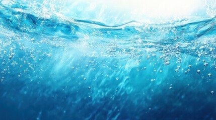 Obraz premium Water with Bubbles and Light