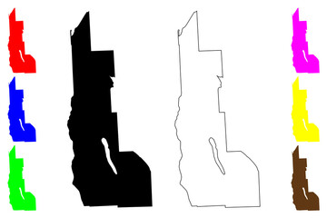 Cayuga County, New York State (U.S. county, United States of America, USA, U.S., US) map vector illustration, scribble sketch Cayuga map