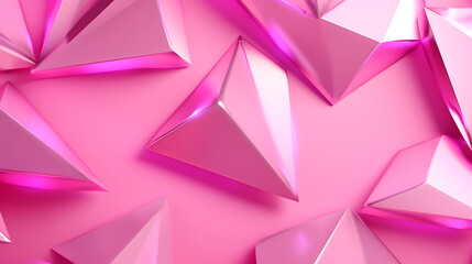 Fototapeta premium Modern pink background with Geometric shapes