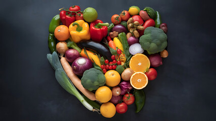 World Health Day celebration with healthy food illustration image