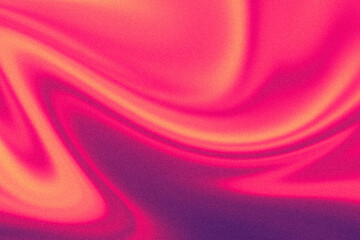 Wavy purple, pink, orange grain noise gradient background