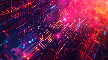 Fototapeta premium Abstract Futuristic Technology Background