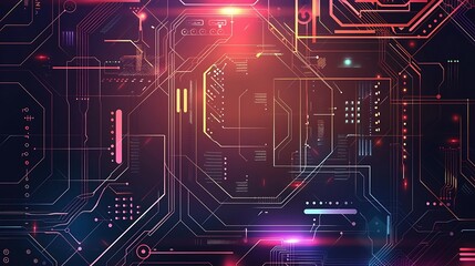 Fototapeta premium Abstract Futuristic Technology Background