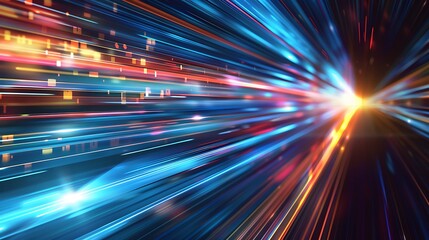 Obraz premium Abstract Light Trails of Motion Blur