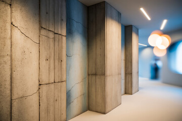 Abstract Concrete Wall with Subtle Cracks and Texture for Modern Industrial Visuals