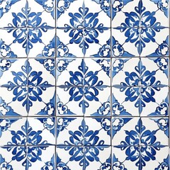 An Elegant Blue and White Decorative Tile Pattern that enhances any Interior Design space