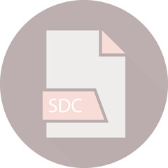 SDC File format icon space in shapes and circular shape outside