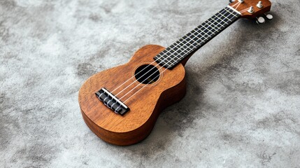 Fototapeta premium Ukulele on Concrete Surface