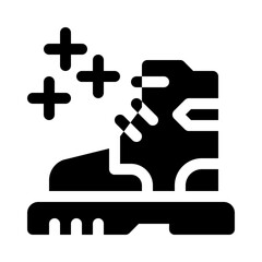 footwear glyph icon