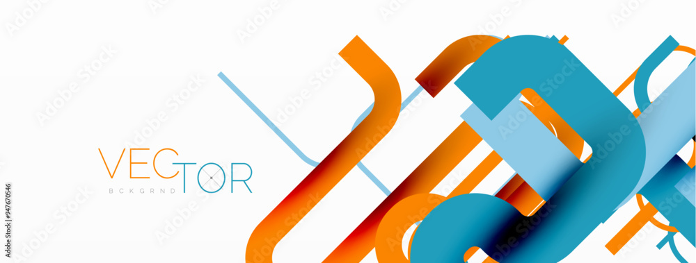 Poster Wave lines minimal abstract background