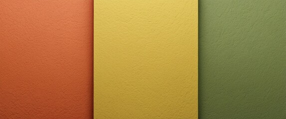 Fototapeta premium Textured Vertical Panels in Orange, Yellow, and Green